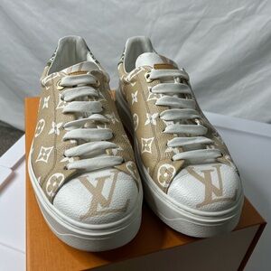 Louis Vuitton Tan Monogram Sneakers